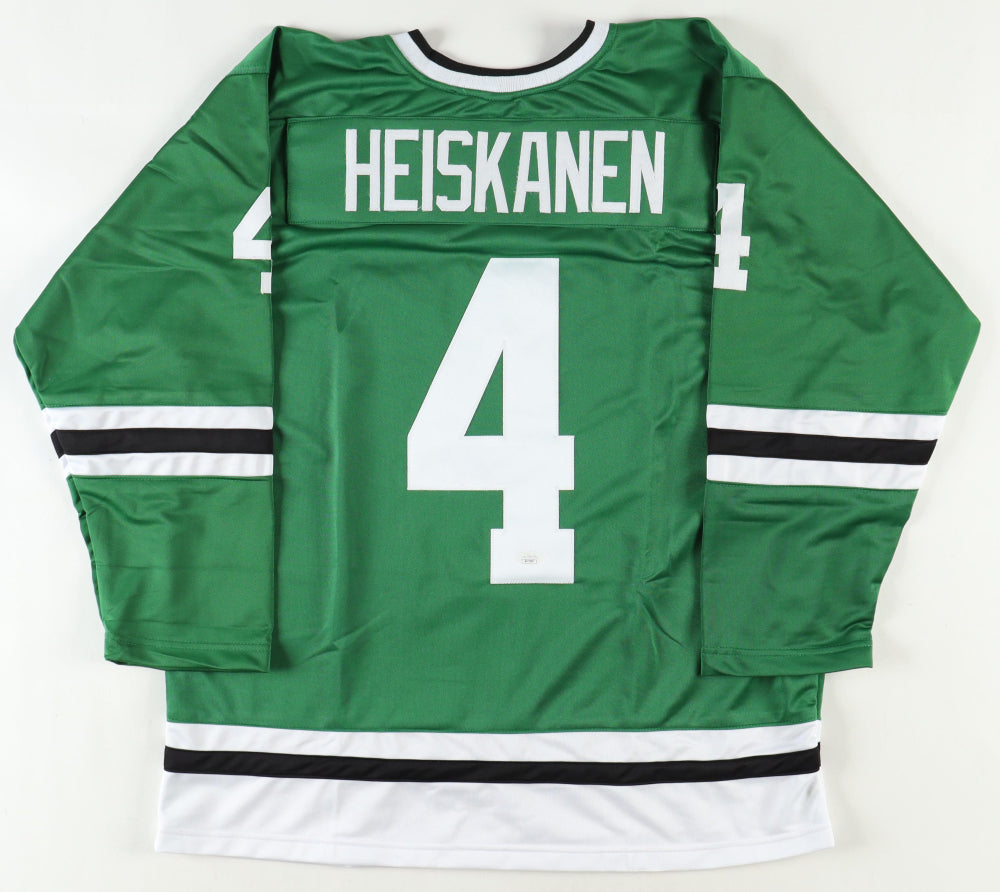 No4 Miro Heiskanen Green Salute to Service 2020 Stanley Cup Final Jersey